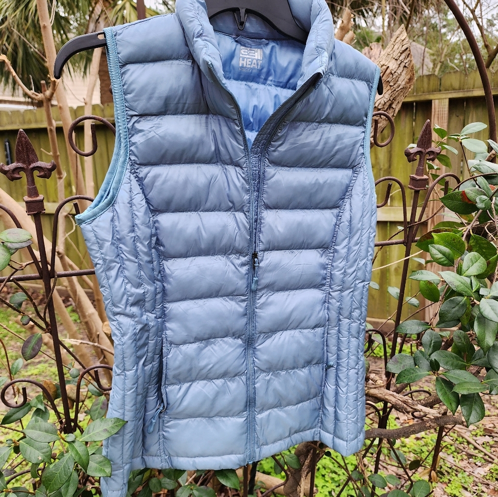 32 Degrees Light Blue Puffer Vest Size S